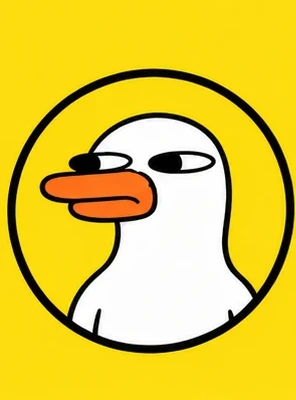 QUACKOS portrait in a yellow circle